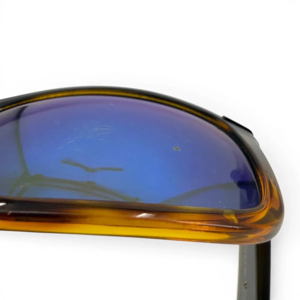 Kaenon Burnet Polarized Sunglasses Matte Black + Tortoise Pacific Blue Mirror